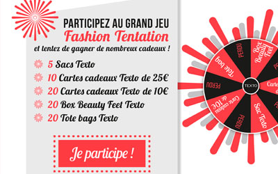 Concours gagnez 10 bons d'achat Texto de 25 euros