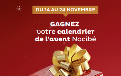 Concours gagnez 10 calendriers de l'Avent Nocibé