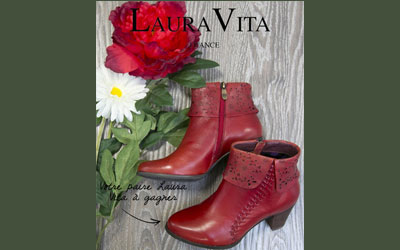 Concours gagnez 10 paires de bottines Laura Vita