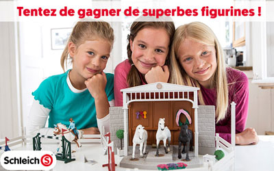 Concours gagnez 12 lots de figurines Schleich