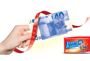 Concours gagnez 1374 cartes cadeau Carrefour de 40 euros