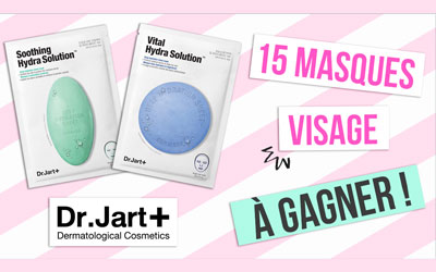 Concours gagnez 15 masques beauté hydratant Dr. Jart