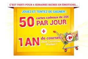Concours gagnez 2000 euros de cartes cadeau Carrefour Market