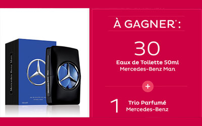 Concours gagnez 3 parfums Mercedes-Benz