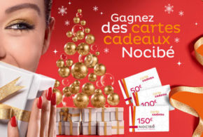 Concours gagnez 4 cartes cadeau Nocibé de 150 euros