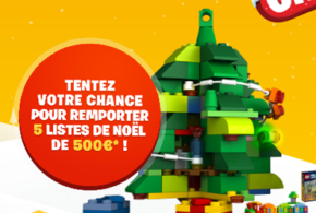 Concours gagnez 5 listes de Noël Lego