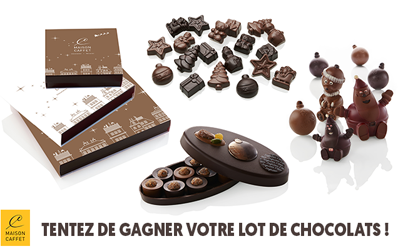 Concours gagnez 5 lots de chocolats Maison Caffet