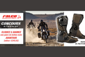 Concours gagnez 5 paires de bottes de motard