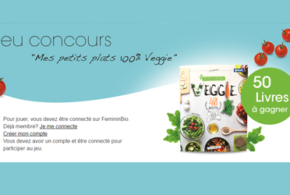 Concours gagnez 50 livres Mes petits plats 100% veggie