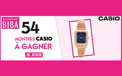 Concours gagnez 54 montres Casio