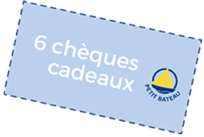 Concours gagnez 6 chèques cadeau Petit bateau de 50 euros