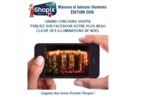 Concours gagnez des bons d'achat de la boutique Shopix