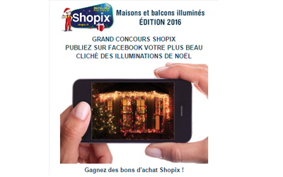 Concours gagnez des bons d'achat de la boutique Shopix