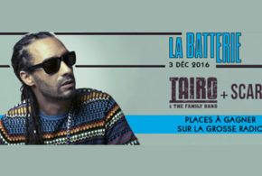 Concours gagnez des invitations pour le concert de Taïro