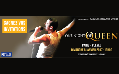 Concours gagnez des invitations pour le spectacle hommage au groupe Queen