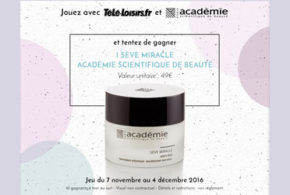 Concours gagnez des produits de soins Académie Scientifique de Beauté