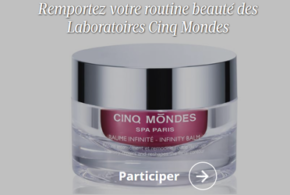 Concours gagnez des produits de soins Cinq Mondes de 266 euros