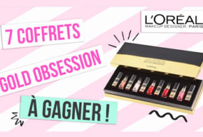 Concours gagnez 7 coffrets de maquillage Gold Obsession