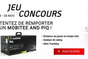 Concours gagnez un capteur de golf Mobitee