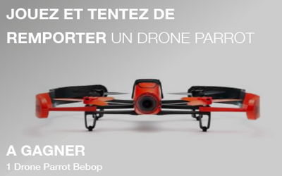 Concours gagnez un drone Parrot Bebop Rouge