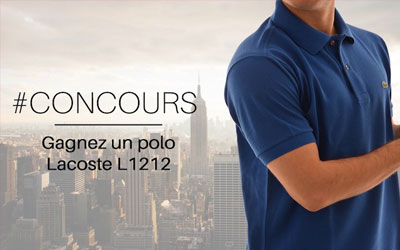 Concours gagnez un polo Lacoste L1212