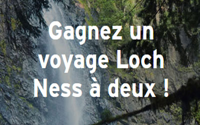 Concours gagnez un voyage pour 2 personnes en Écosse