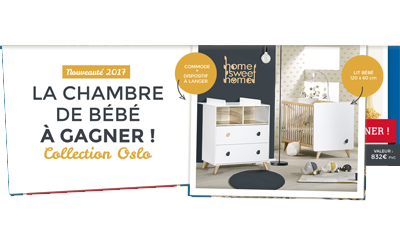 Concours gagnez une chambre bébé Oslo de Sauthon