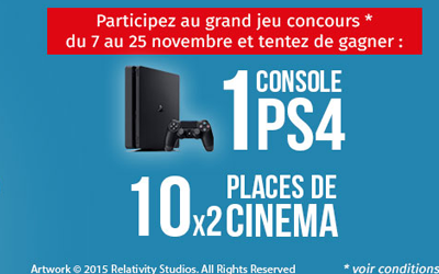 Concours gagnez une console Playstation 4 Slim 500Go