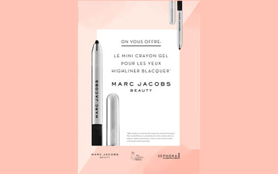 Mini crayon Marc Jacobs offert chez Sephora