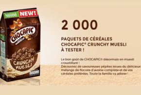 Test produit, Céréales Chocapic Crunchy Muesli