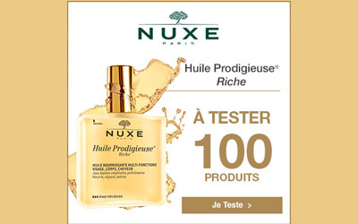 Test produit, Huile prodigieuse Riche de Nuxe