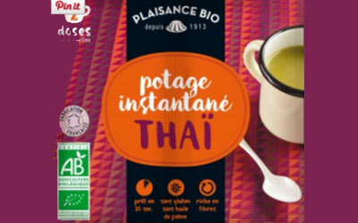 Test produit, Le potage instantané Thaï de Plaisance Bio