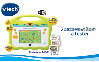 Test produit, Tablette Storio Max Baby Tut Tut Aventures de VTECH