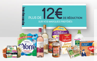 12€ de bons de réduction à imprimer