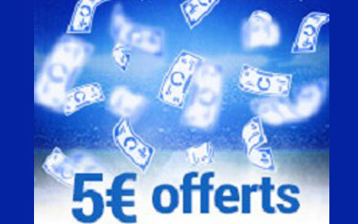 5€ offerts sur votre carte Carrefour pour toute inscription