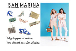 Concours gagnez 1 bon d'achat San Marina de 600 euros