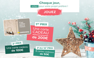 Concours gagnez 1 carte cadeau Castorama de 200 euros