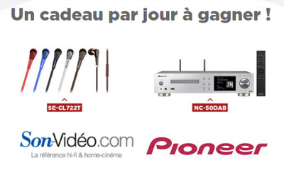 Concours gagnez 1 chaine hi-fi, écouteurs audio...