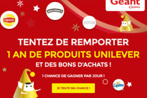 Concours gagnez 1 lot de 350 euros de bons d'achat Géant Casino