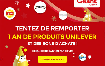 Concours gagnez 1 lot de 350 euros de bons d'achat Géant Casino