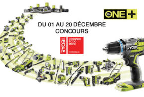 Concours gagnez 1 outils sans fil One + Ryobi au choix