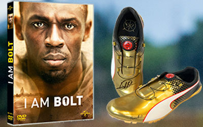 Concours gagnez 1 paire de chaussures dédicacée par Usain Bolt
