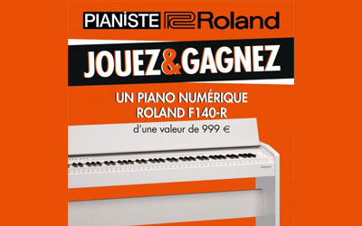 Concours gagnez 1 piano numérique Roland