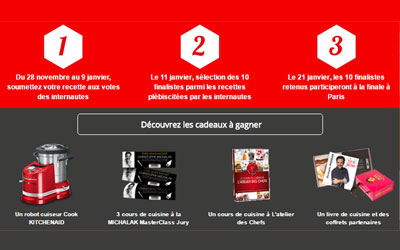 Concours gagnez 1 robot cuiseur Kitchenaid