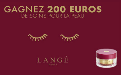 Concours gagnez 10 bons d'achat Langé de 200 euros