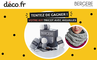 Concours gagnez 10 kits tricot avec aiguilles Bergère