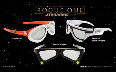 Concours gagnez 10 paires de lunettes RealD 3D Rogue One