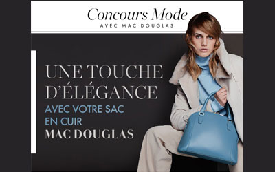 Concours gagnez 12 sacs à main Mac Douglas