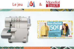 Concours gagnez 2 surjeteuses