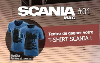Concours gagnez 200 t-shirts Scania